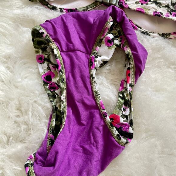 Seafolly Anthropologie 2 piece Floral Bikini US 6 / Small - Picture 6 of 10